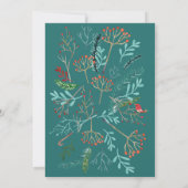 Natuurlijke Rustieke Kerstmis Uitnodiging (Achterkant)