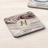 Natuurlijke Rustige Waterverf van Hout Onderzetter (Linkerzijde)