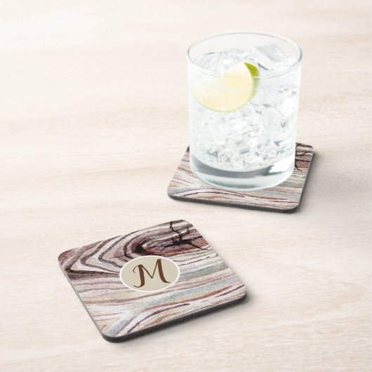 Natuurlijke Rustige Waterverf van Hout Onderzetter (Rechterzijde)