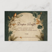 Natuurlijke Safari Bladeren Luiers Raffle Informatiekaartje (Voorkant)