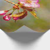 Natuurlijke samenstelling van Sakura-bloemen Cadeaupapier (Hoek)