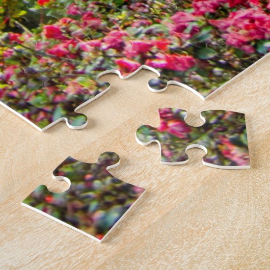 Natuurlijke scène uit het park Keukenhof, Nederlan Legpuzzel (Zijkant)