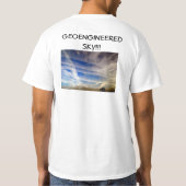 NATUURLIJKE SCHADE...GEOENGINEERDE SKY!! T-SHIRT (Achterkant)