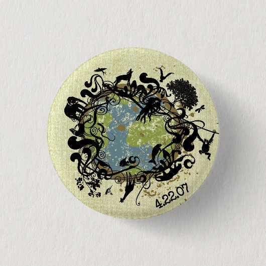Natuurlijke schoonheid - behoud het! ronde button 3,2 cm (Voorkant)