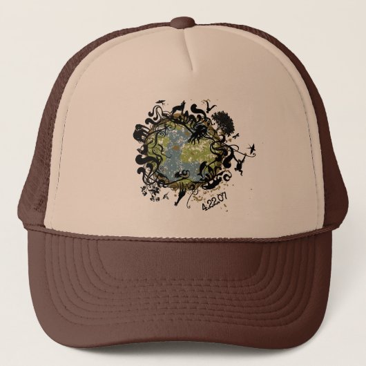 Natuurlijke schoonheid - behoud het! trucker pet (Voorkant)
