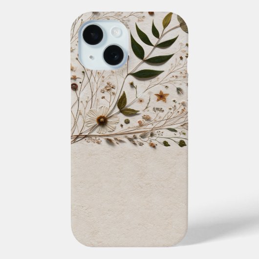 Natuurlijke Schoonheid Botanische Bloemen & Blader Case-Mate iPhone Case (Achterkant)