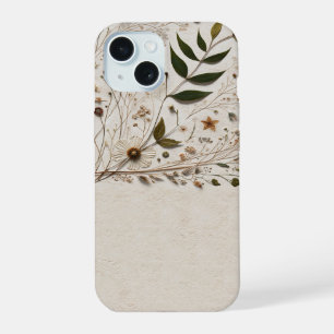 Natuurlijke Schoonheid Botanische Bloemen & Blader iPhone 15 Case