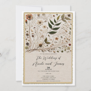 Natuurlijke Schoonheid Botanische Bloemen & Blader Kaart