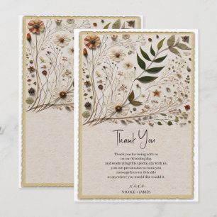 Natuurlijke Schoonheid Botanische Bloemen & Blader Kaart