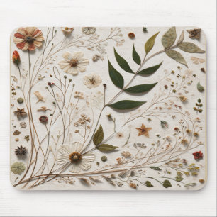 Natuurlijke Schoonheid Botanische Bloemen & Blader Muismat
