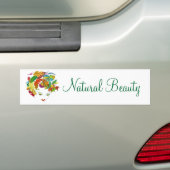 Natuurlijke schoonheid - Bumpersticker (Op auto)
