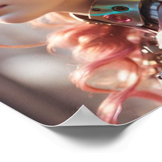 Natuurlijke schoonheid en robotkleding poster (Hoek)