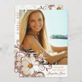 Natuurlijke Schoonheid Foto Afstuderen Aankondigin Aankondiging (Voorkant / Achterkant)