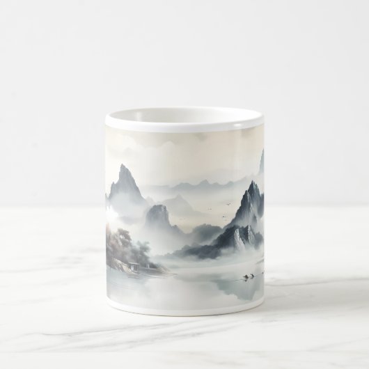 Natuurlijke schoonheid met een berg koffiemok (Center)