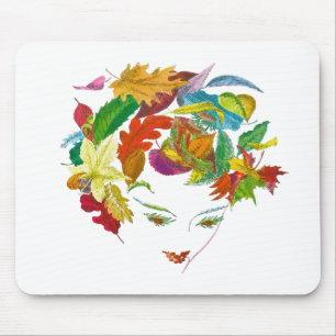 Natuurlijke schoonheid ~ Mousepad/ Abstracte retro Muismat