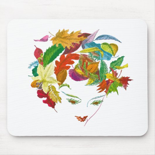 Natuurlijke schoonheid ~ Mousepad/ Abstracte retro Muismat (Voorkant)