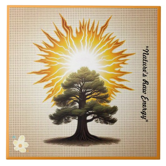 "Natuurlijke schoonheid" Tegeltje (Voorkant)