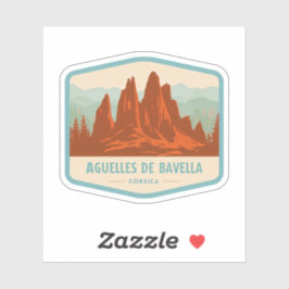 Natuurlijke schoonheid van Aguelles de Bavella-Fra Sticker