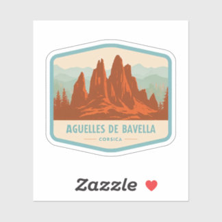 Natuurlijke schoonheid van Aguelles de Bavella-Fra Sticker