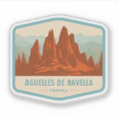 Natuurlijke schoonheid van Aguelles de Bavella-Fra Sticker (Voorkant)