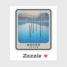 Natuurlijke schoonheid van Aoike-Japan Sticker