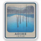 Natuurlijke schoonheid van Aoike-Japan Sticker (Voorkant)