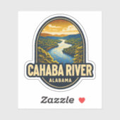 Natuurlijke schoonheid van Cahaba River-Alabama Sticker (Vel)