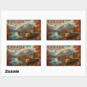 Natuurlijke schoonheid van Canada Rechthoekige Sticker (Vel)