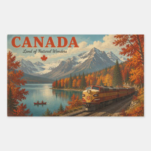 Natuurlijke schoonheid van Canada  Rechthoekige Sticker