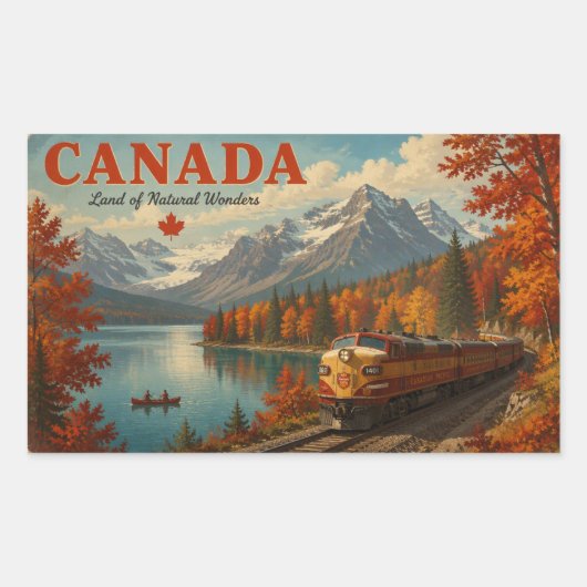 Natuurlijke schoonheid van Canada Rechthoekige Sticker (Voorkant)