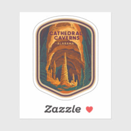 Natuurlijke schoonheid van Cathedral Caverns-Alaba Sticker