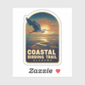 Natuurlijke schoonheid van Coastal Birding Trail-A Sticker (Vel)