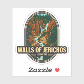 Natuurlijke schoonheid van de muren van Jerichos-A Sticker