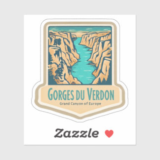 Natuurlijke schoonheid van Gorges du Verdon-France Sticker