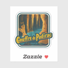Natuurlijke schoonheid van Gouffre de Padirac-Fran Sticker