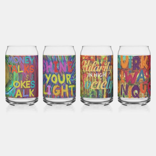 Natuurlijke schoonheid van het milieu blikvorm glas (Achterkant)