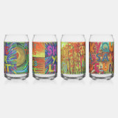 Natuurlijke schoonheid van het milieu blikvorm glas (Links)