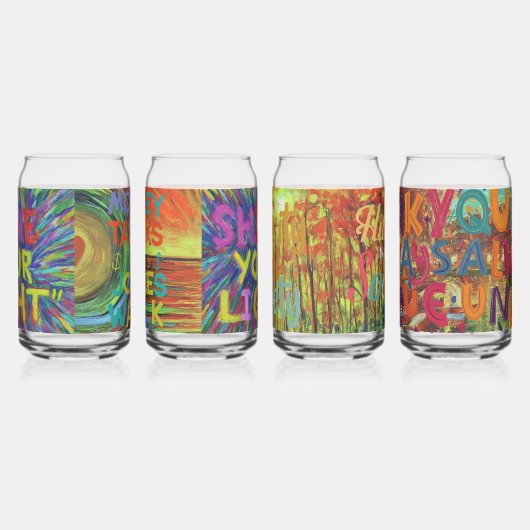 Natuurlijke schoonheid van het milieu blikvorm glas (Links)