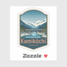 Natuurlijke schoonheid van Kamikochi-Japan Sticker