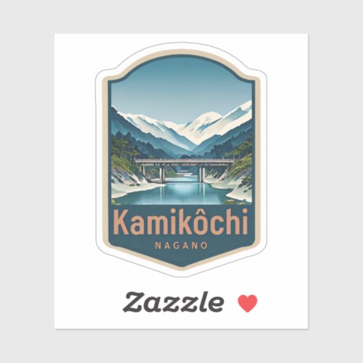 Natuurlijke schoonheid van Kamikochi-Japan Sticker (Vel)