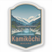 Natuurlijke schoonheid van Kamikochi-Japan Sticker (Voorkant)