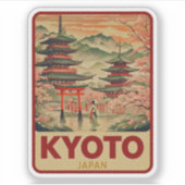 Natuurlijke schoonheid van Kyoto-Japan Sticker (Voorkant)