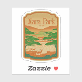 Natuurlijke schoonheid van Nara Park-Japan Sticker
