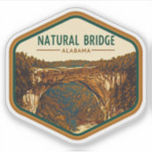 Natuurlijke schoonheid van Natural Bridge-Alabama Sticker (Voorkant)