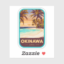 Natuurlijke schoonheid van Okinawa-Japan Sticker