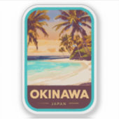 Natuurlijke schoonheid van Okinawa-Japan Sticker (Voorkant)