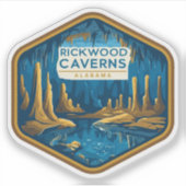 Natuurlijke schoonheid van Rickwood Caverns-Alabam Sticker (Voorkant)