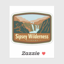 Natuurlijke schoonheid van Sipsey Wilderness-Alaba Sticker