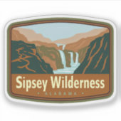 Natuurlijke schoonheid van Sipsey Wilderness-Alaba Sticker (Voorkant)
