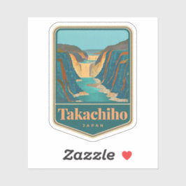 Natuurlijke schoonheid van Takachiho-Japan Sticker